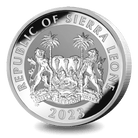 2023 Sierra Leone King Tutankhamun-Sarcophagus .999 1oz Silver BU coin