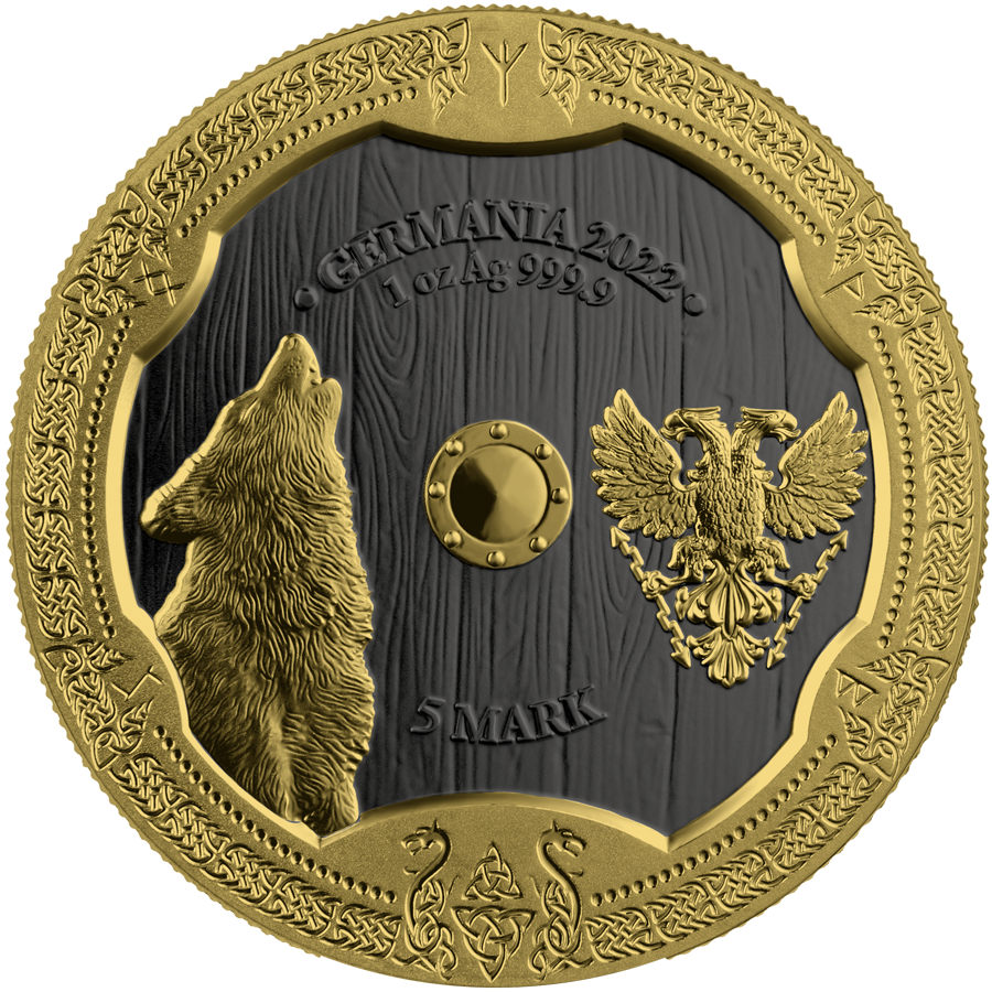 2022 Germania Mint 1oz .9999 Silver BU Coin - Valkyries: Hildegard Valhalla