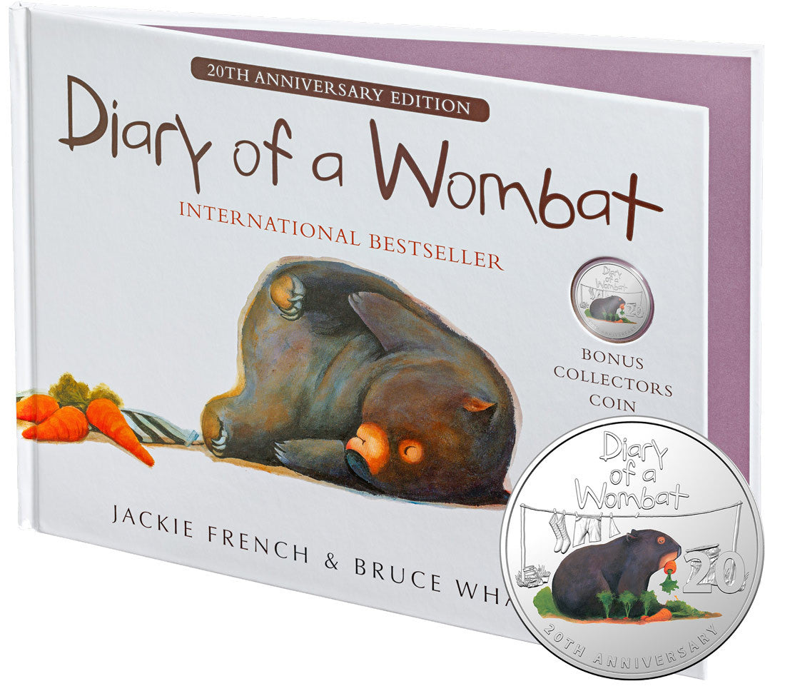 20th Anniversary of Diary of a Wombat - Special Edition Book - 2022 20c Coloured