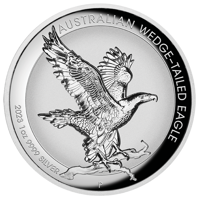 Australian Wedge-Tailed Eagle 1 oz 99.99% Silver Incused Coin