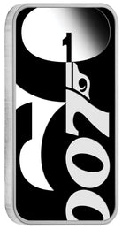60 Years of Bond 2022 1oz Silver Proof Coloured Rectangular Coin