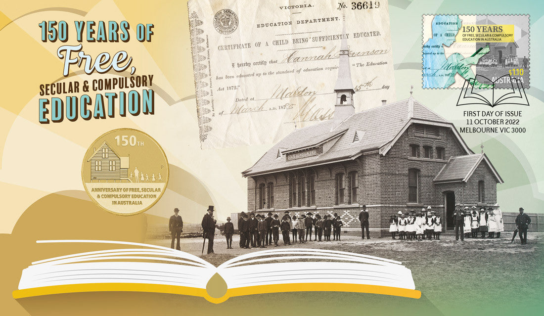 Free Education 150 Years Postal Numismatic Cover