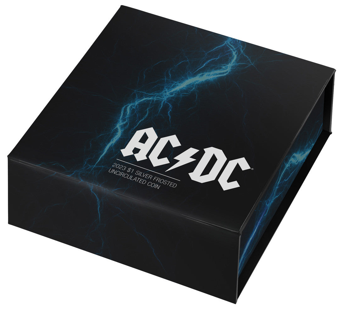 Royal Aust. Mint  AC/DC 2023 $1 Silver Frosted Uncirculated