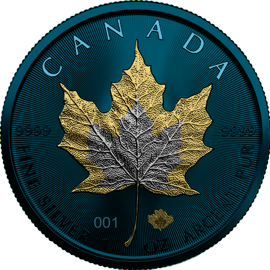 Space Metals III 2022 Maple Leaf 1oz .9999 Silver Bullion