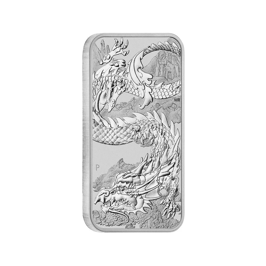 Perth Mint Dragon 1oz .999 Silver Rectangle BU Coin 2023