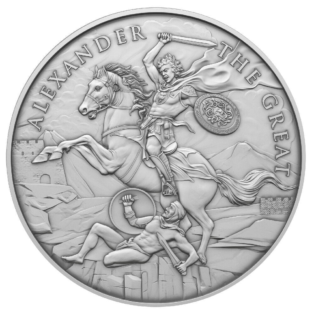 Legendary Warriors Alexander the Great 1 oz .999 Silver BU Round