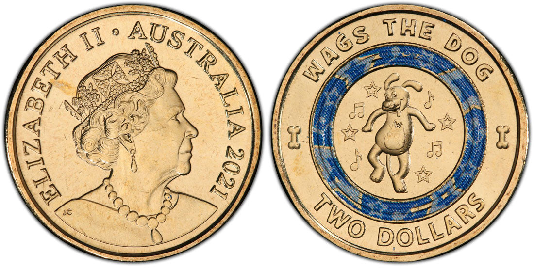 2021 $2 Wiggles 30th Ann. - Wags the Dog PCGS MS67