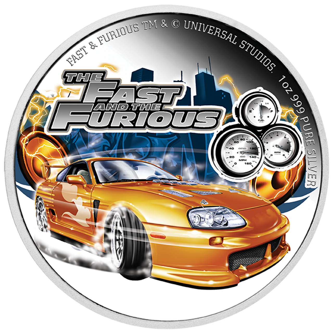 2023 Fast and Furious 1oz Silver Proof Coloured Coin