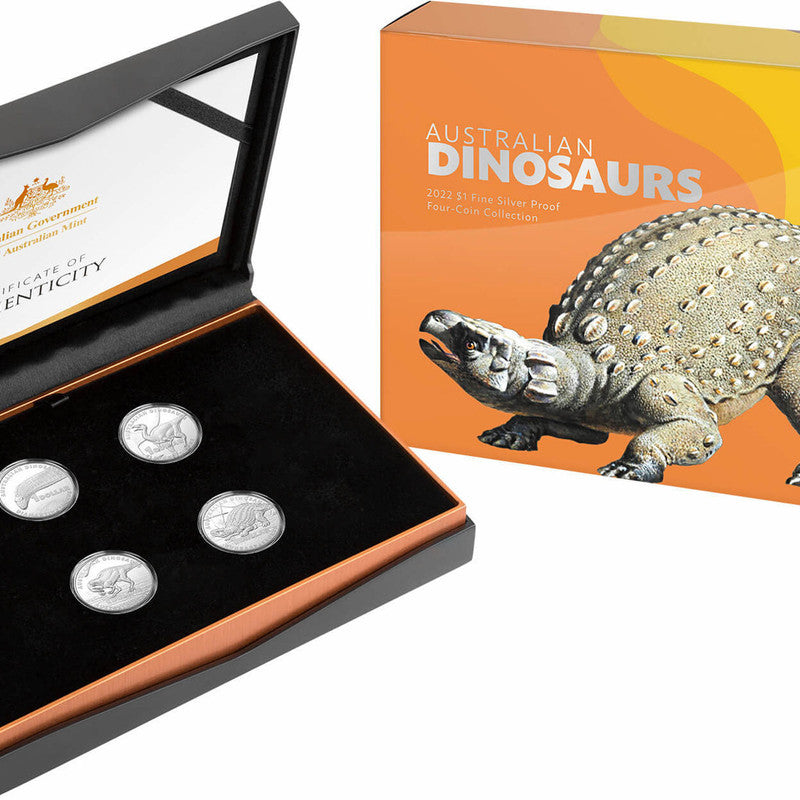 Australian Dinosaurs 2022 Silver Proof Four-Coin Collection