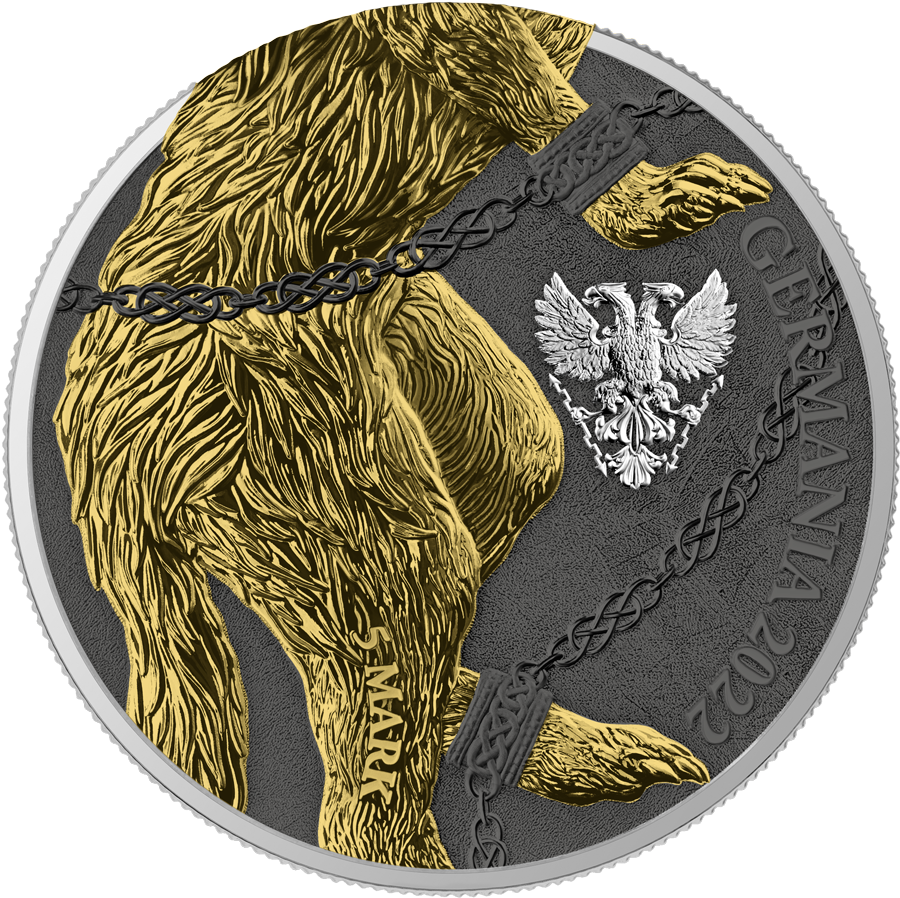 Fenrir Geminus - The Germania Beasts - 2 x 1oz Silver BU Coins