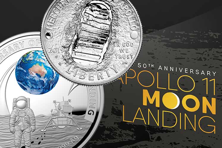 50th Anniversary of the Lunar - Two Coin Set