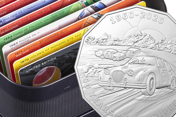 2020 50c Nine Coin Set - 60 Years of the ATCC 1960/2020 - Supercars