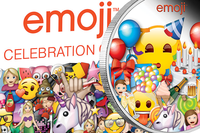 2020 1oz Silver Proof Coin - emoji™ Celebration
