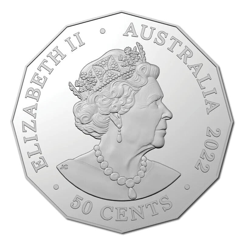 Royal Australian Mint 2022 50c UNC Coin -Platinum Jubilee of Her Majesty Elizabeth II