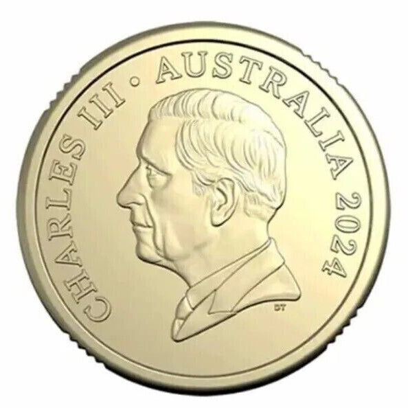 Royal Australian Mint 2024 $2 Circulated Coin- King Charles III Effigy- Non Premium Roll TT UNC