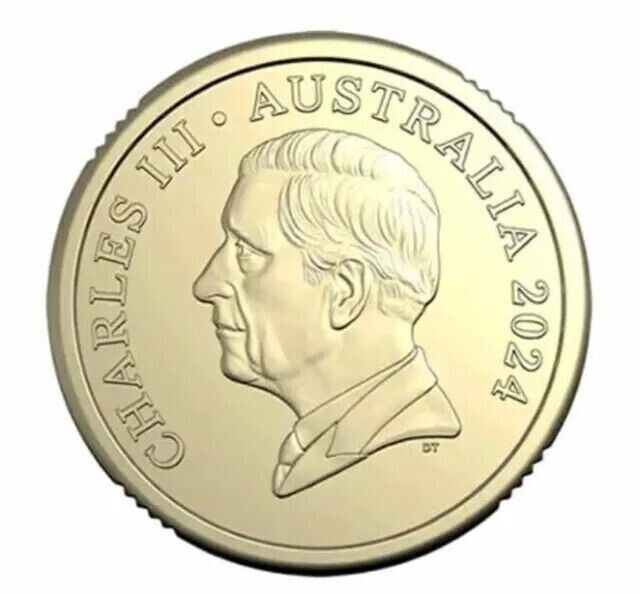 Royal Australian Mint 2024 $2 Circulated Coin- King Charles III Effigy- Non Premium Roll TT UNC