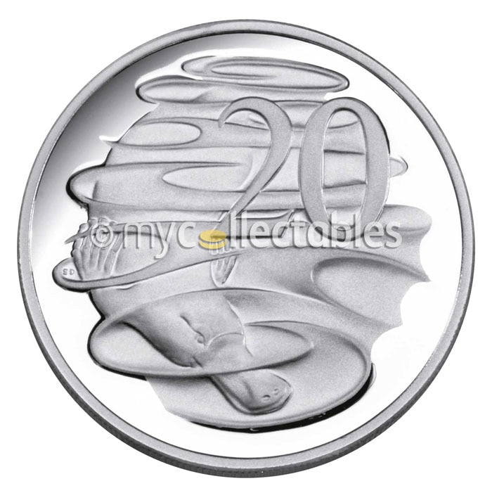 Royal Australian Mint 2014 Six Coin Proof Year Set - Selectively Gold Plated 1 Dollar Coin