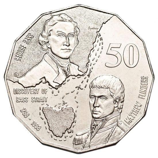 Royal Australian Mint 1998 UNC 50c - Bass & Flinders