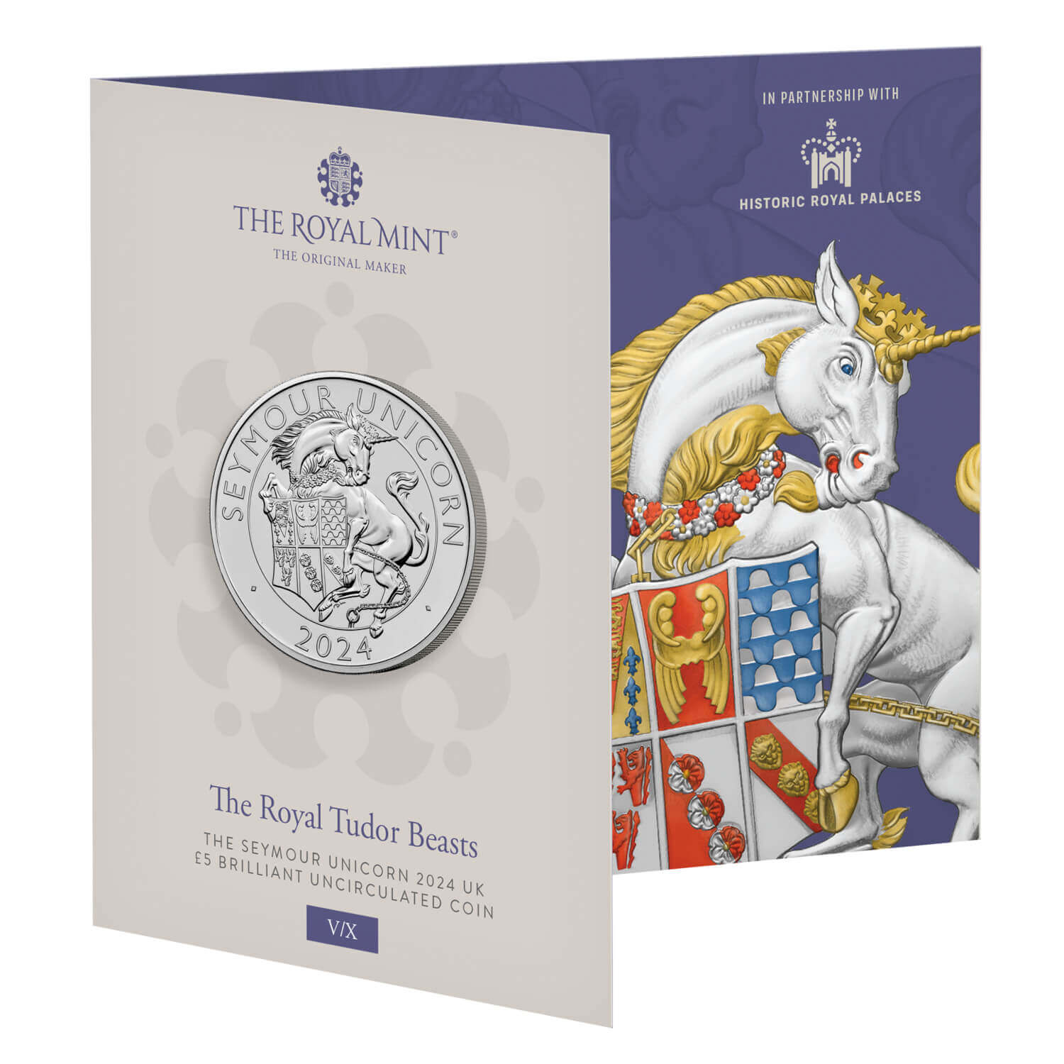 Royal Mint Tudor Beasts The Greyhound of Richmond 5 pound 2025 Brilliant UNC coin