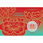 Perth Mint 2025 Perth Coin and Stamp Show Special Year of the Snake Double Happy 1 oz Silver Coloured Coin in Card
