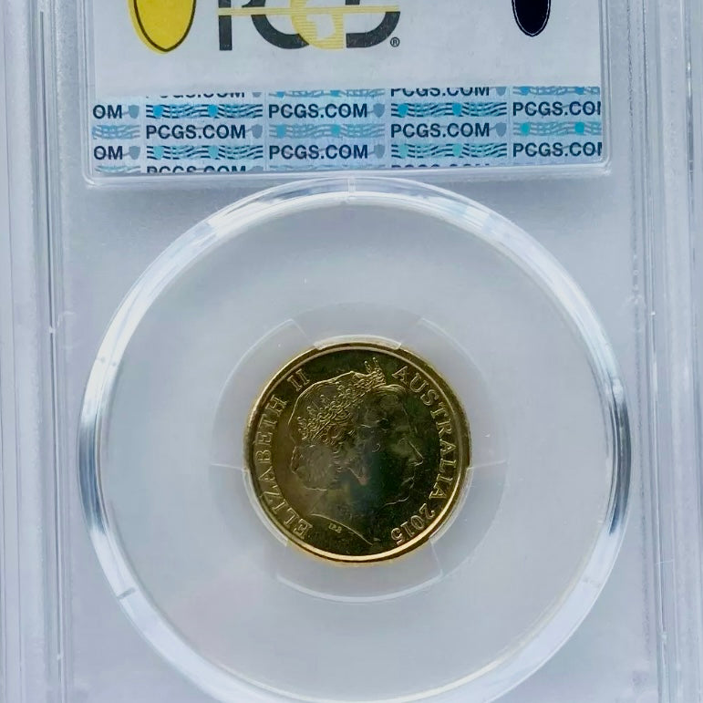 Royal Australian Mint 2015 $2 Remembrance Day Flanders PCGS MS65