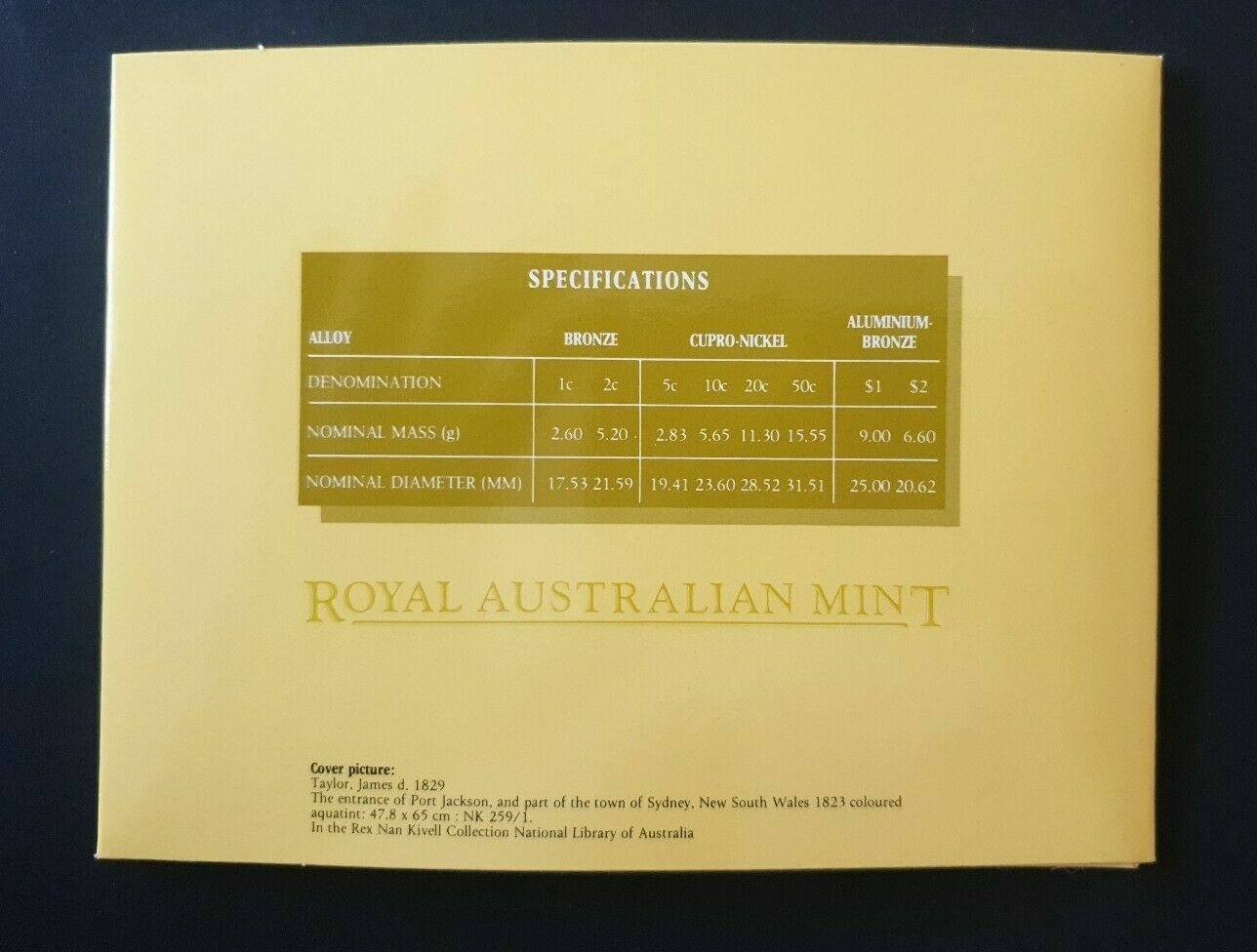 Royal Australian Mint 1988 UNC Mint Set - Bicentenary of Australia - No Outside Cover