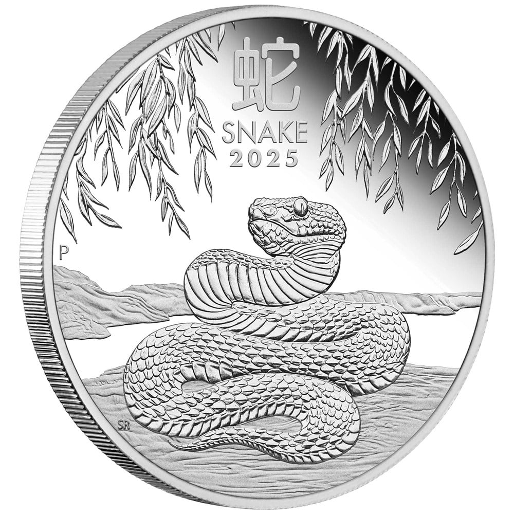 Perth Mint 2025 Lunar Series Year of the Snake 1 oz Silver Proof Coin