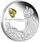 2024 Wedding 1 oz 99.99% Silver Proof Coloured Coin