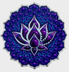 2024 Solomon Islands Lotus of the Seventh Chakra 2 oz .999 Silver Coloured Coin - Phil Lewis