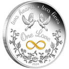 Perth Mint Coin One Love 2024 1oz Silver Proof