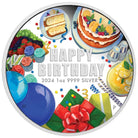 2024 Happy Birthday 1 oz 99.99% Silver Proof Coloured Coin