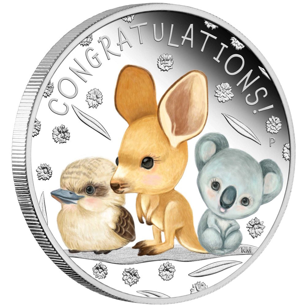 Perth Mint Newborn 2024 1/2oz Silver Proof Coloured Coin