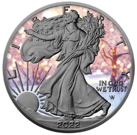 Winter The Four Seasons 1oz .999 Silver $1 American Eagle 2022