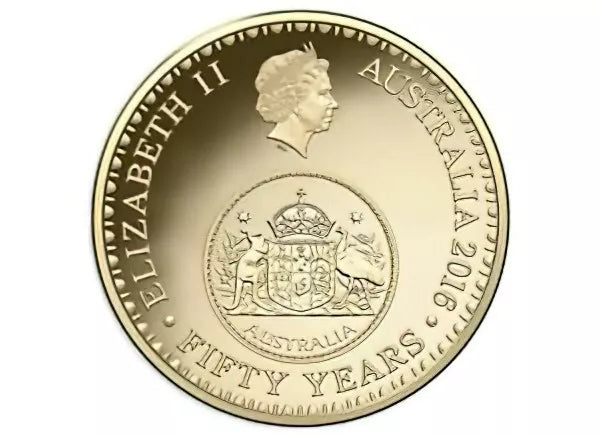 Royal Australian Mint 2016 50th Anniversary of Decimal Currency $1 UNC Coin