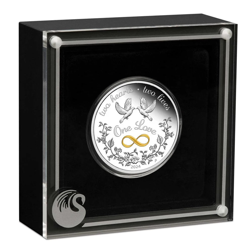 Perth Mint Coin One Love 2024 1oz Silver Proof