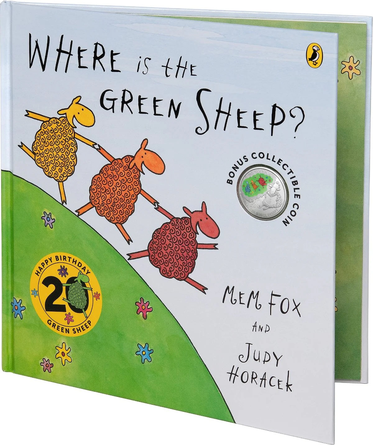 Royal Australian Mint  20th Anniversary of Where is the Green Sheep 20c Colour UNC Coin & Special Edition Book