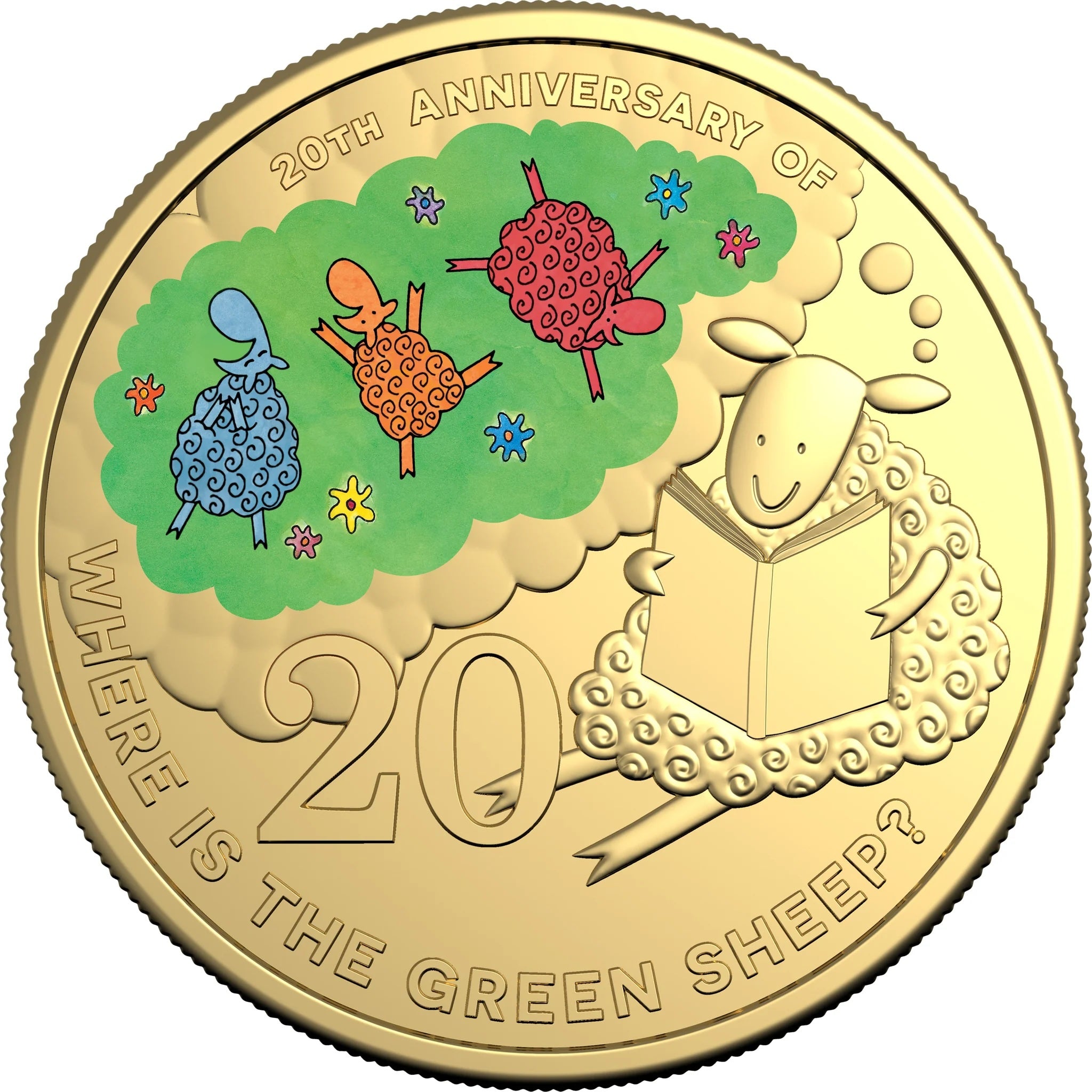 Royal Australian Mint 20th Anniversary of Where is the Green Sheep