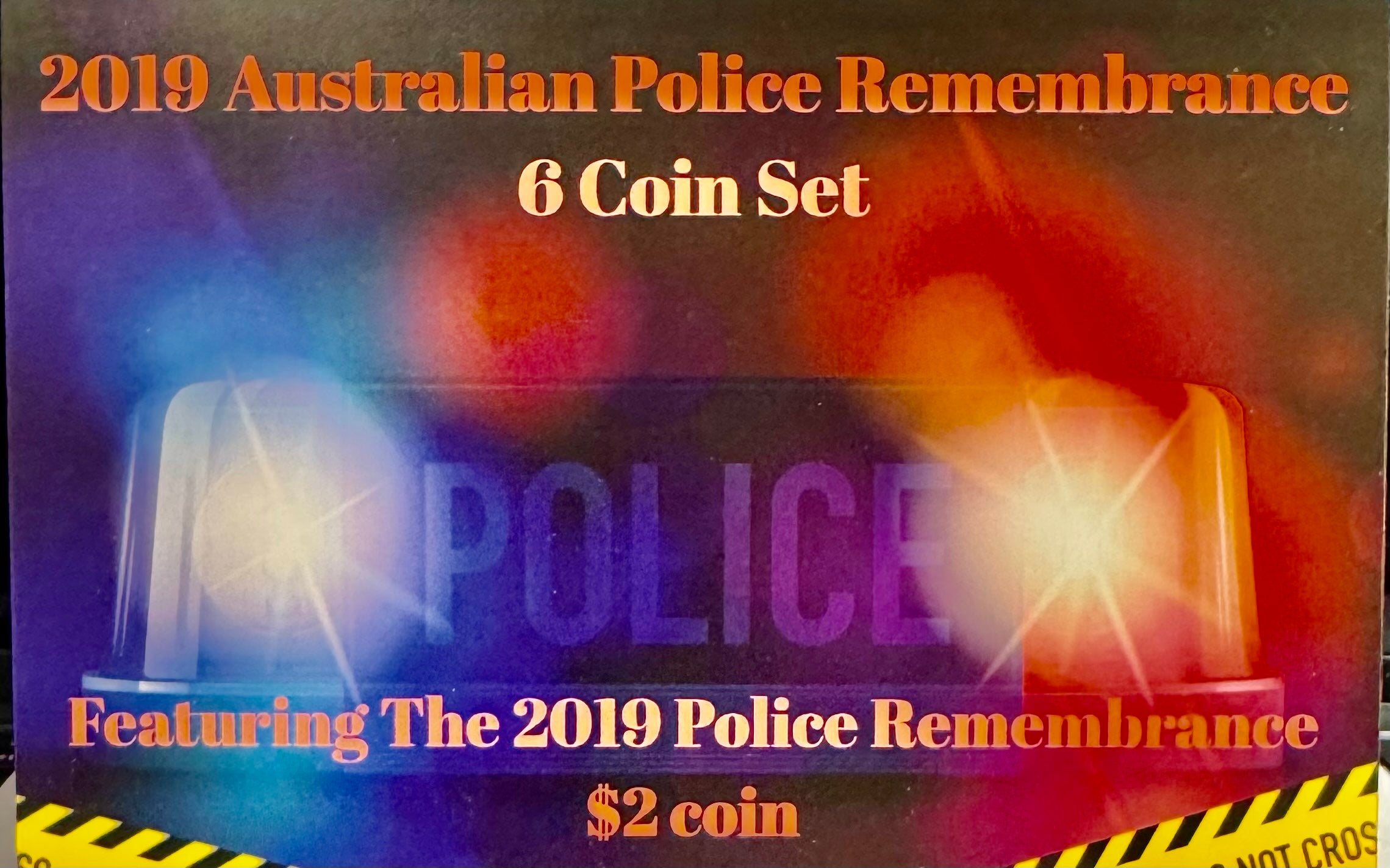 2019 Australian Police Remembrance 6 Coin UNC Set