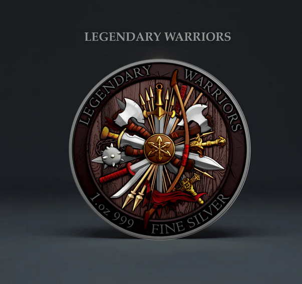 2023 Legendary Warriors Genghis Khan Victorious Edition 1 oz .999 Silver Coin