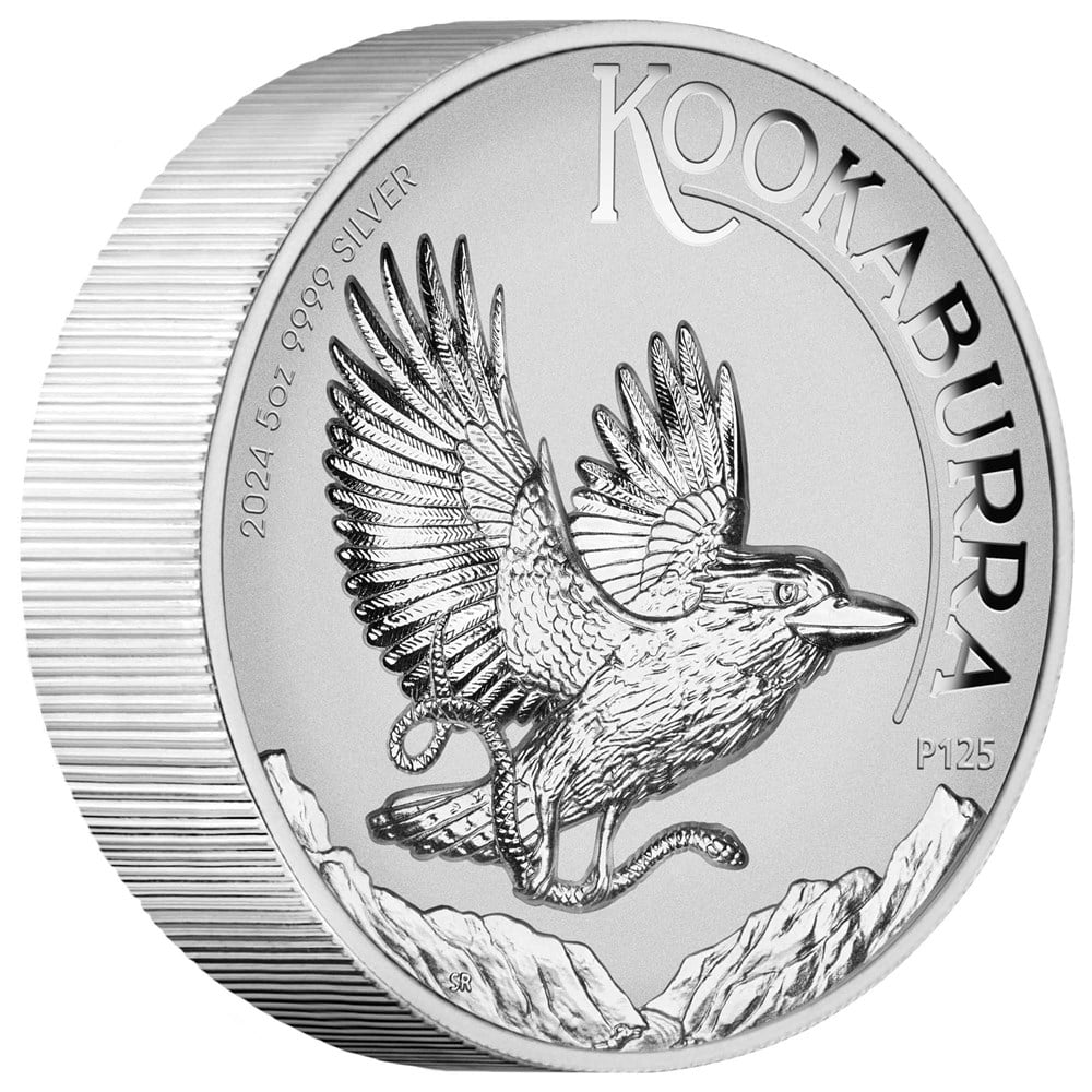Perth Mint 2024 Australian Kookaburra 5 oz Silver Proof High