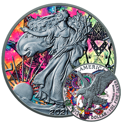 Spirit Animal Series The Elephant 1oz .999 Silver $1 American Eagle 2021