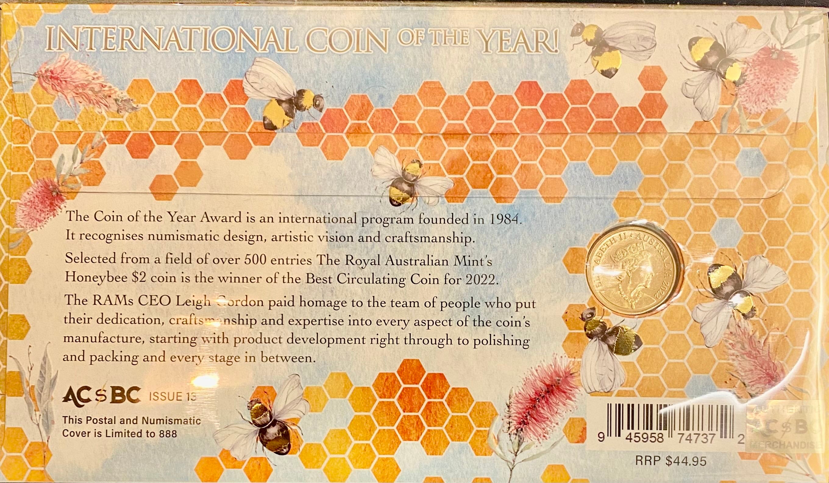 International Coin of the Year PNC C Mintmark Honey Bee