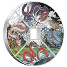 Perth Mint 2024 Chinese Lunar Dragon Quadrant 1 oz 99.99% Silver Proof Coloured 4 Coin Set