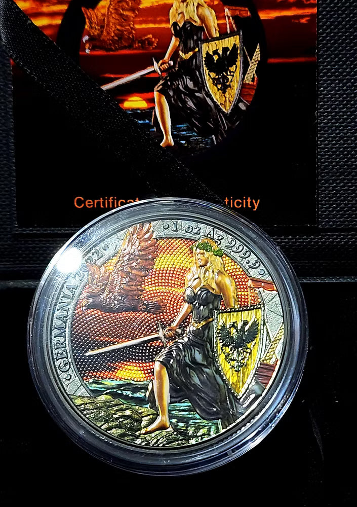 Germania Mint Sunset Black 2022 Silver 1 oz Platinum Coloured Coin