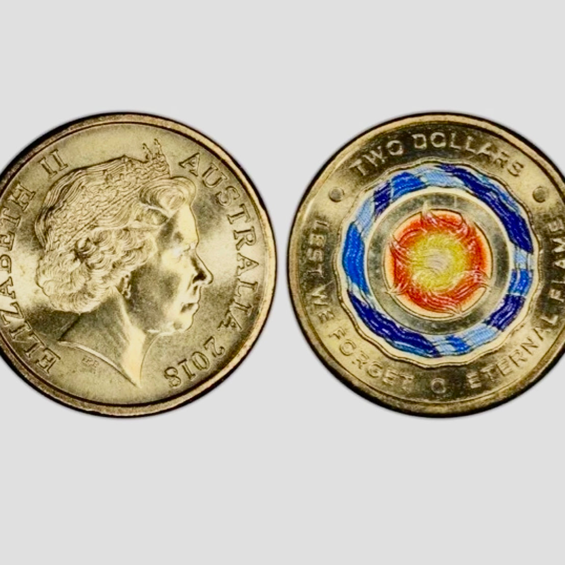 Royal Australian Mint 2018 $2 2015 Lest We Forget Eternal Flame PCGS MS64