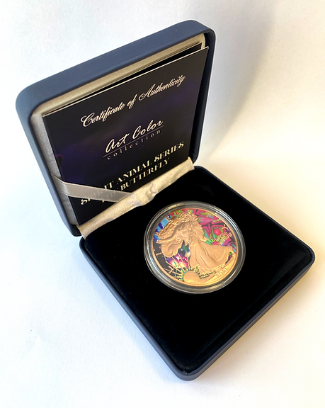 Spirit Animal Series The Butterfly 1oz .999 Silver $1 American Eagle 2021