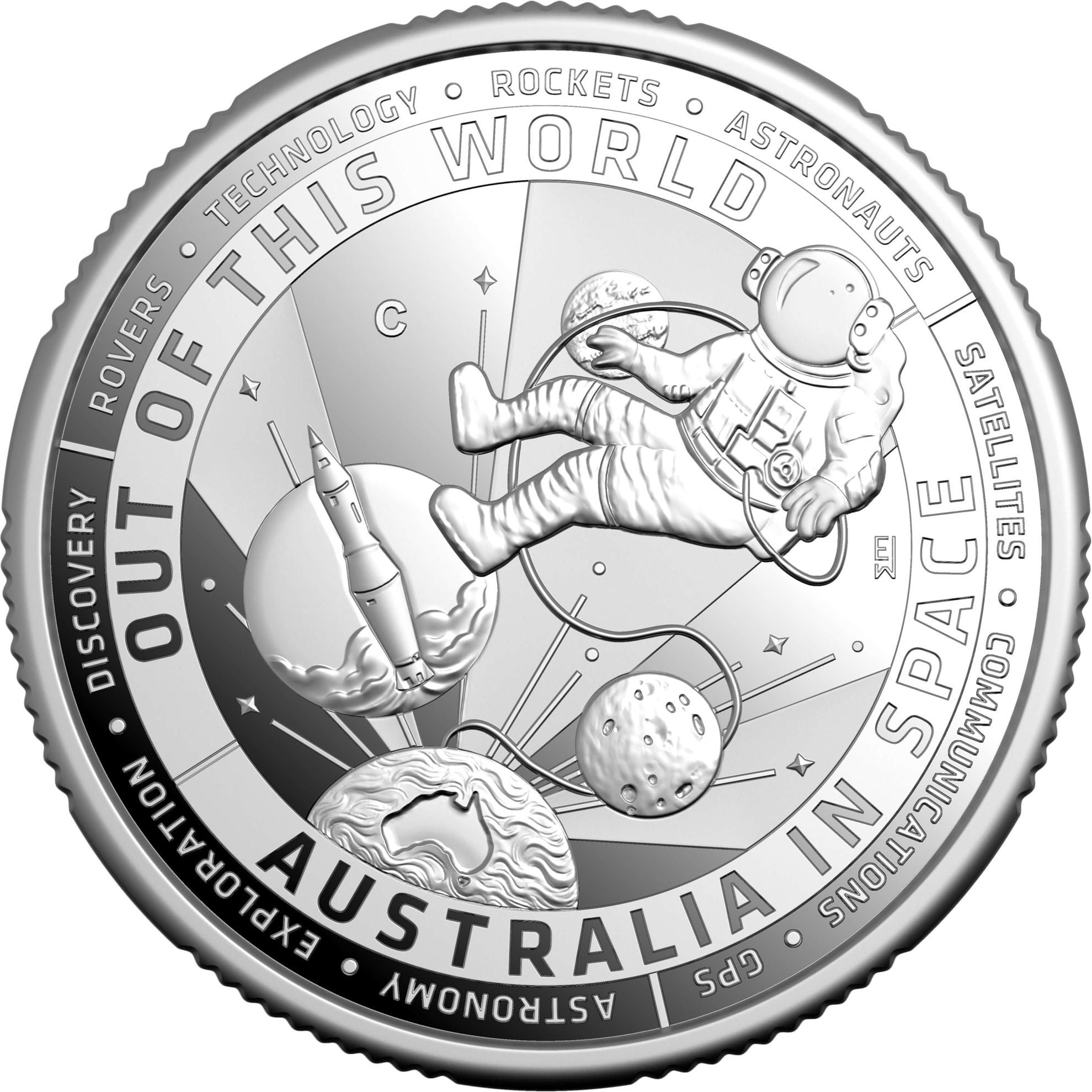 Royal Australian Mint 2024 Out of this world - $1 Silver Proof 'C' Mintmark Coin