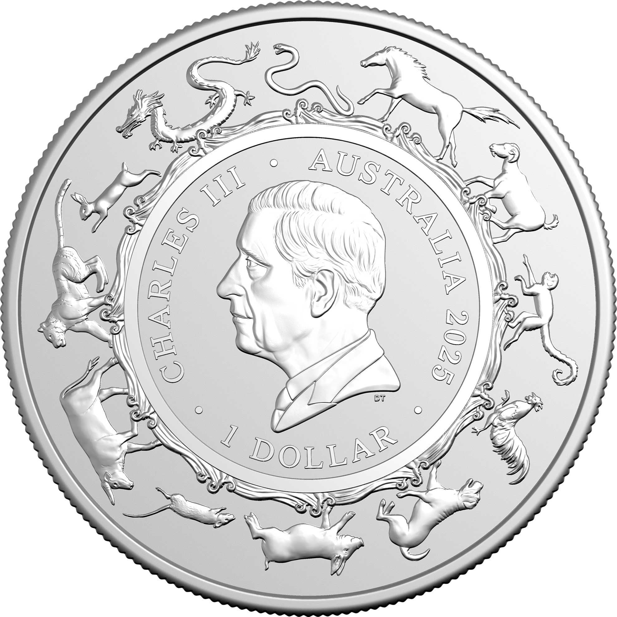 Royal Australian Mint 2025 Year of the Snake 1 oz Silver Bullion