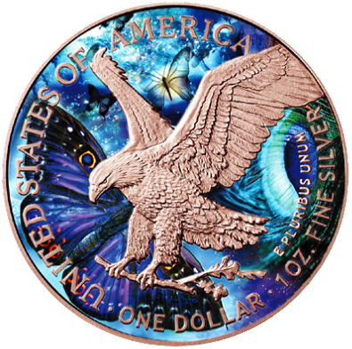 Spirit Animal Series The Butterfly 1oz .999 Silver $1 American Eagle 2021