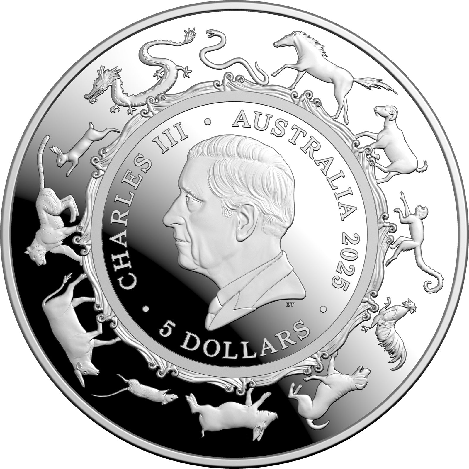 Royal Australian Mint 2025 Year of the Snake $5 Fine Silver Proof